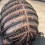 Men's natural hair style, cornrows,