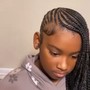 Medium knotless braids