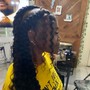 Medium knotless braids