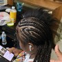 Medium knotless braids