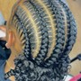 Feed-In Ponytail (cornrows)