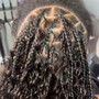 S medium knotless braids