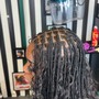 Medium Knotless braids