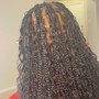 Small/medium knotless braids