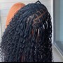 Small/medium knotless braids