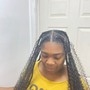 Medium knotless braids