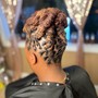 Updo (relaxed hair