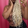 Medium Knotless Boho Braids(Added Curls)