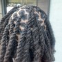 Small boho knotless human hair