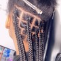 Feed In Braids with small braids