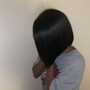 Half up half down quickweave