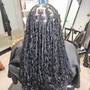 Natural hair Box Braids