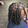 2 strands w/ wash & retwist