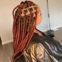 Medium knotless braids