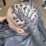 Kid's Cornrows no hair added.