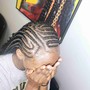 Cornrows on natural hair