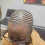 Cornrows on natural hair