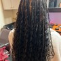 Medium knotless braids