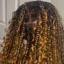 Small knotless braids (mid back)