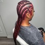 Large knotless braids