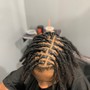 Kids Locs retwist (shave sides, undercut)