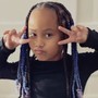 Kid's braids with hair extensions