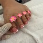 gel pedi (no acrylic)