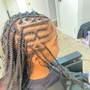 Large Knotless Braids