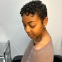 Natural Hair Pixie Cut ( Natural Hair Only)