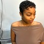 Natural Hair Pixie Cut ( Natural Hair Only)