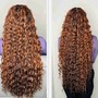 Natural Makeup and Hair Curling or Straightening