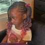 Kid's Cornrows (extension/weave)