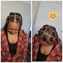 Small Boho Bob Knotless Braids