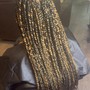 Boho Knotless Braids Med