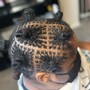 Kid's Braids in front knotless in back ( hair included)