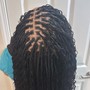 Woman Cornrows w/ design (natural hair)