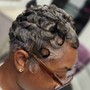 Relaxer Touch Up/Cond/wrap and pixie style