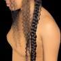 Large knotless braids