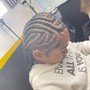 Braid down Cornrows