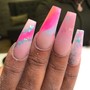 Pink & White French Tip (Medium & Long)