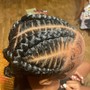 Medium knotless braids