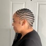 Twists to the scalp OR Twist with or without rubber band