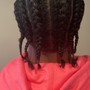 Medium Knottless Braids