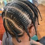 Men scalp braids