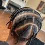 Men scalp braids