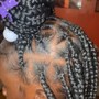 Medium knotless braids