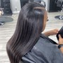 Deep scalp shampoo and condition +blow dry