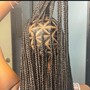 Medium boho Knotless braids