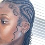 Medium braided ponytail