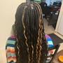 Small Knotless Box Braids (Butt Length)